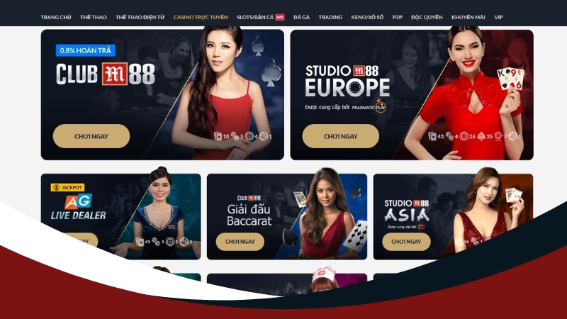 Live Casino - Trải nghiệm giải trí chân thực, đẳng cấp